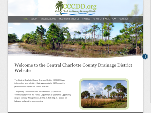 Screenshot of CCCDD website on Desktop