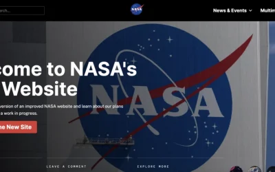 Why did NASA choose WordPress for their new website?