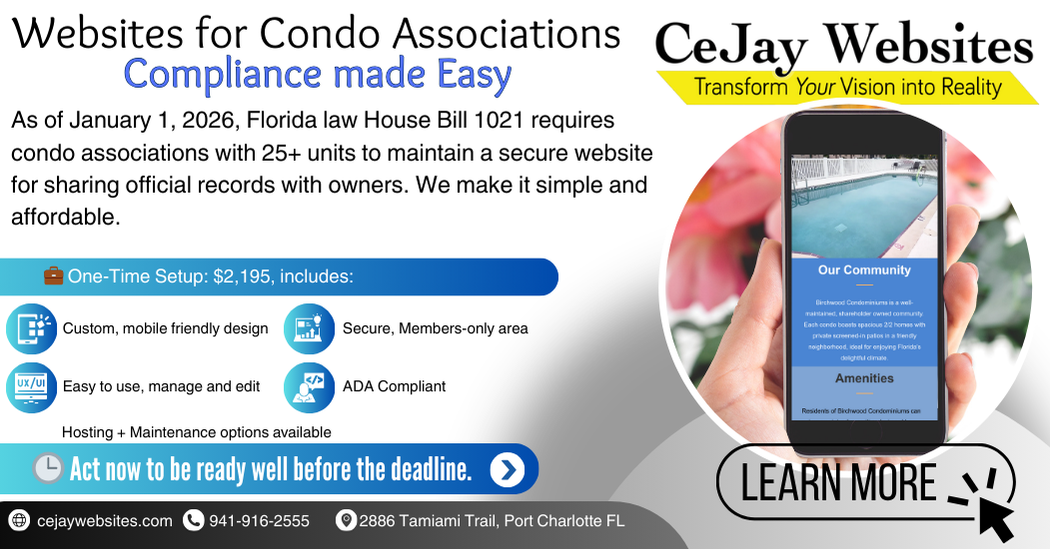 Introducing an Affordable, Stream-Lined Solution to HB 1021 Compliance for Condo Associations